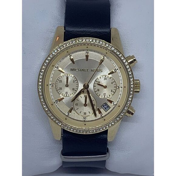 Fossil C141015 Jacqueline Women's Black Leather Analog Dial Quartz Watch E326 - Picture 1 of 11